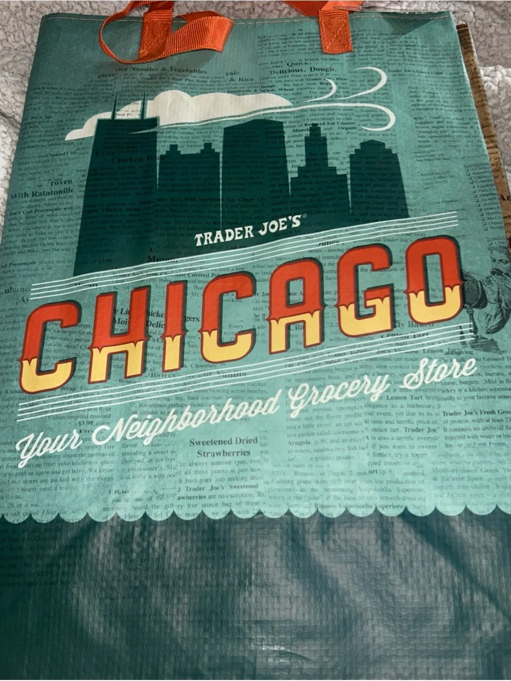 NWT Trader Joe's Reusable Regional Bag (Chicago, Illinois | IL)